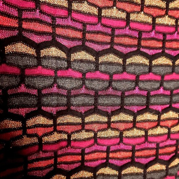 Lane Bryant Black Red Sparkle Semi Sheer Midi Dress 14-16 - Picture 3 of 5